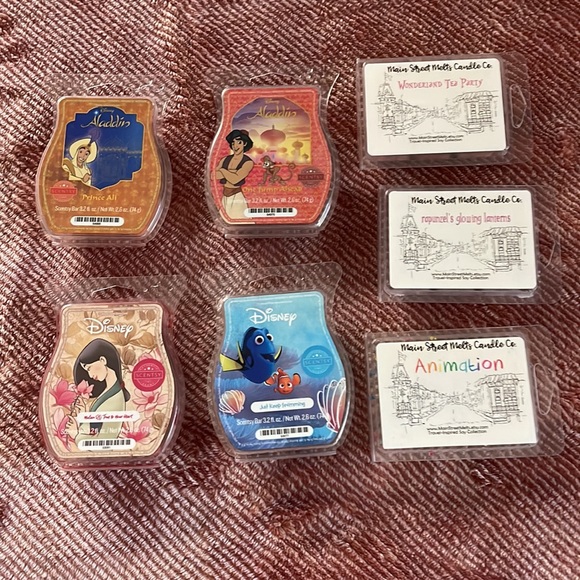 Scentsy Other - 4 Disney Scentsy Bars and 3 Disney Small Shop Wax Melts